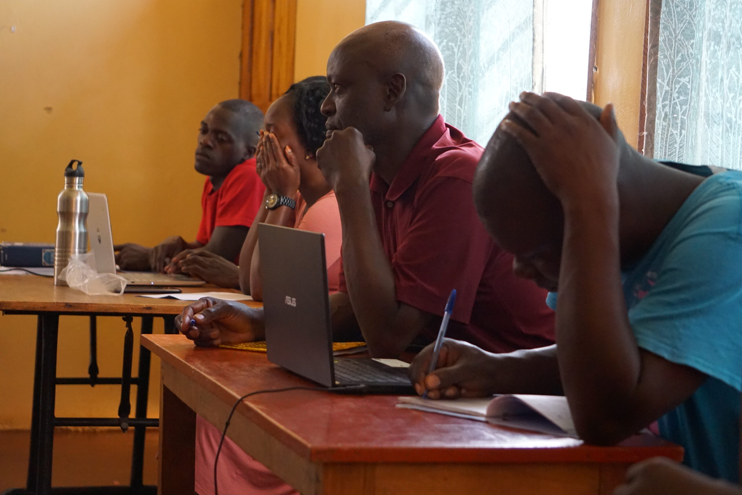 Students studying together